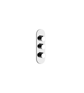 Gessi Ventaglio Bateria prysznicowa termostatyczna podtynkowa 2-drożna - element zewnętrzny Chrom 43064.031