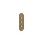 Gessi Ventaglio Bateria prysznicowa termostatyczna podtynkowa 2-drożna - element zewnętrzny Warm Bronze Brushed PVD 43064.726