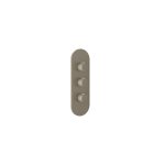 Gessi Ventaglio Bateria prysznicowa termostatyczna podtynkowa 2-drożna - element zewnętrzny Finox Brushed Nickel 43064.149
