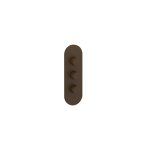 Gessi Ventaglio Bateria prysznicowa termostatyczna podtynkowa 2-drożna - element zewnętrzny Dark Bronze 43064.845