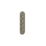 Gessi Ventaglio Bateria prysznicowa termostatyczna podtynkowa 3-drożna - element zewnętrzny Finox Brushed Nickel 43066.149