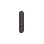 Gessi Ventaglio Bateria prysznicowa termostatyczna podtynkowa 3-drożna - element zewnętrzny Black Metal Brushed PVD 43066.707