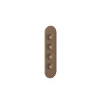 Gessi Ventaglio Bateria prysznicowa termostatyczna podtynkowa 3-drożna - element zewnętrzny Copper Brushed PVD 43066.708