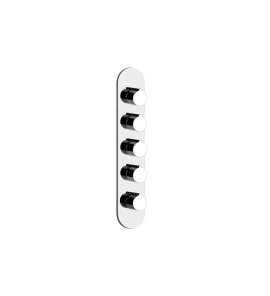 Gessi Ventaglio Bateria prysznicowa termostatyczna podtynkowa 4-drożna - element zewnętrzny Chrom 43068.031