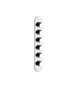 Gessi Ventaglio Bateria prysznicowa termostatyczna podtynkowa 5-drożna - element zewnętrzny Chrom 43070.031