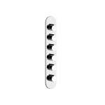 Gessi Ventaglio Bateria prysznicowa termostatyczna podtynkowa 5-drożna - element zewnętrzny Chrom 43070.031