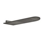 Gessi Ventaglio Deszczownica prysznicowa ścienna Black Metal Brushed PVD 45163.707