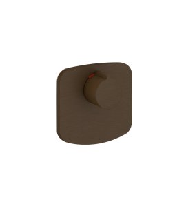 Gessi Ventaglio Mieszacz prysznicowy termostatyczny podtynkowy - element zewnętrzny Dark Bronze 43256.845