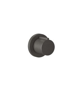 Gessi Ventaglio Zawór odcinający termostatyczny podtynkowy - element zewnętrzny Black Metal Brushed PVD 43268.707