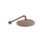 Gessi Ventaglio Deszczownica Ø 250 mm na ramieniu ściennym Copper Brushed PVD 66148.708