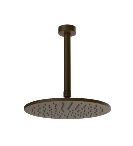 Gessi Ventaglio Deszczownica Ø 250 mm z ramieniem sufitowym (długość na zamówienie) Dark Bronze 63350.845