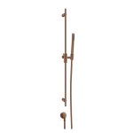 Gessi Ventaglio Drążek prysznicowy ze słuchawką, wężem 150 cm oraz przyłączem kątowym Copper Brushed PVD 70042.708