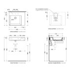 Flaminia App Umywalka stawiana/ścienna 60×51 biały połysk AP6051
