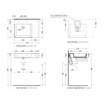Flaminia App Umywalka stawiana/ścienna 70×51 latte matt AP7051LAT
