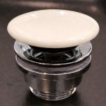 Flaminia Korek umywalkowy uniwersalny ceramiczny latte PLCELAT