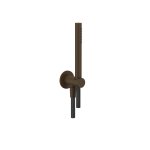 Gessi Ventaglio Słuchawka prysznicowa z uchwytem ściennym i przyłączem Dark Bronze 63329.845