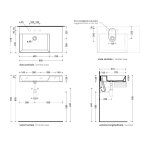 Flaminia App Umywalka stawiana/ścienna 85×51 argilla matt AP8551ARG