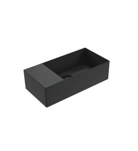 Flaminia App Umywalka ścienna 50x25 carbone matt AP5025SXCAR