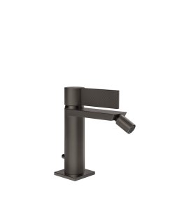 Gessi Inverso Diamantato Bateria bidetowa z korkiem klik-klak Black Metal Brushed PVD 73607.707