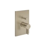 Gessi Inverso Diamantato Bateria wannowo-prysznicowa podtynkowa 2-drożna - element zewnętrzny Finox Brushed Nickel 73679.149