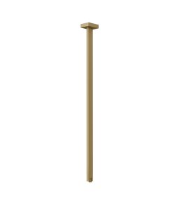 Gessi Inverso Diamantato Wylewka umywalkowa sufitowa (długość na zamówienie) Warm Bronze Brushed PVD 20199.726