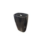      NIC Design MILK Umywalka wolnostojąca z korkiem nero glossy 001290.008 + 007403.008 WYPRZEDAŻ EKSPOZYCJI!!