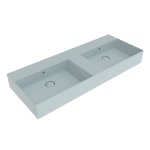 Flaminia App Umywalka podwójna stawiana/ścienna 120x47 azzurro polvere glossy AP120LAP