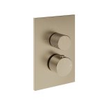 Gessi Inverso Diamantato Bateria podtynkowa termostatyczna 3-drożna - element zewnętrzny Finox Brushed Nickel 73637.149