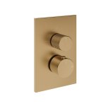 Gessi Inverso Diamantato Bateria podtynkowa termostatyczna 3-drożna - element zewnętrzny Warm Bronze Brushed PVD 73637.726