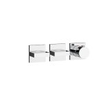 Gessi Inverso Diamantato Bateria prysznicowa termostatyczna podtynkowa 2-drożna - element zewnętrzny Chrom 44334.031