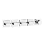 Gessi Inverso Diamantato Bateria prysznicowa termostatyczna podtynkowa 4-drożna - element zewnętrzny Chrom 44338.031