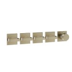 Gessi Inverso Diamantato Bateria prysznicowa termostatyczna podtynkowa 4-drożna - element zewnętrzny Finox Brushed Nickel 44338.149