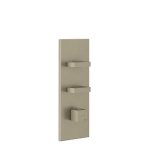 Gessi Inverso Diamantato Bateria prysznicowa termostatyczna podtynkowa 2-drożna - element zewnętrzny Finox Brushed Nickel 43024.149