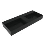 Flaminia App Umywalka podwójna stawiana/ścienna 120x47 carbone matt AP120LCAR