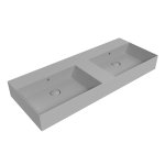 Flaminia App Umywalka podwójna stawiana/ścienna 120x47 cenere matt AP120LCEN