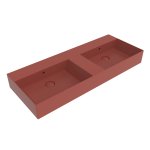 Flaminia App Umywalka podwójna stawiana/ścienna 120x47 uva matt AP120LUV