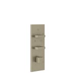 Gessi Inverso Diamantato Bateria prysznicowa termostatyczna podtynkowa 5-drożna - element zewnętrzny Finox Brushed Nickel 43032.149
