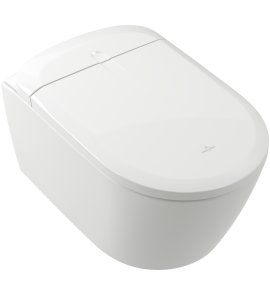 Villeroy&Boch Supreo Miska wisząca bezrantowa  Myjąca 61,2x38,4 ze spłukiwaniem wirowym i deską biały V16EN2R1