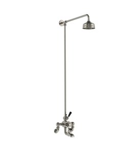 Lefroy Brooks Classic Bateria wannowa termostatyczna 2-otworowa ścienna z deszczownicą Ø 200 mm Silver Nickel WMBL8822NK