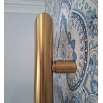 Sunerzha Bodes Grzejnik łazienkowy ścienny 80x50 cm Złoty szczotkowany z zaworami BO8050BG + RMVS-PEX-BG