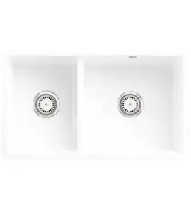   Villeroy&Boch Subway 80U Zlewozmywak ceramiczny 2 komory podwieszane biały 338801R1  WMAGAZYNIE 