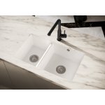   Villeroy&Boch Subway 80U Zlewozmywak ceramiczny 2 komory podwieszane biały 338801R1  WMAGAZYNIE 