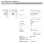   Villeroy&Boch Subway 80U Zlewozmywak ceramiczny 2 komory podwieszane biały 338801R1  WMAGAZYNIE 