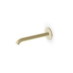 Zucchetti Sablier Wylewka ścienna podtynkowa 225 mm Brushed British Gold PVD Z92263.XP31