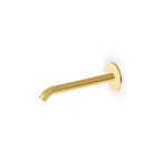 Zucchetti Sablier Wylewka ścienna podtynkowa 225 mm Brushed Gold PVD Z92263.XP41