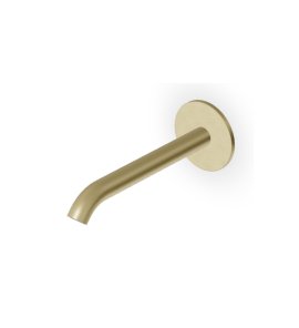 Zucchetti Sablier Wylewka ścienna podtynkowa 205 mm Brushed British Gold PVD Z92264.XP31