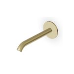 Zucchetti Sablier Wylewka ścienna podtynkowa 205 mm Brushed British Gold PVD Z92264.XP31
