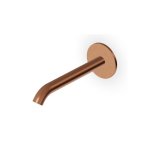Zucchetti Sablier Wylewka ścienna podtynkowa 205 mm Brushed Copper PVD Z92264.XP91