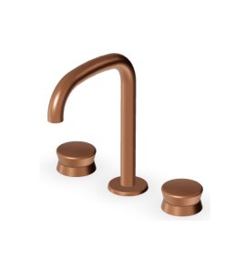 Zucchetti Sablier Bateria umywalkowa 2-otworowa Brushed Copper PVD ZSL5342.XP91