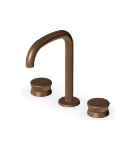 Zucchetti Sablier Bateria umywalkowa 2-otworowa Matt Chocolate PVD ZSL5342.XSP21